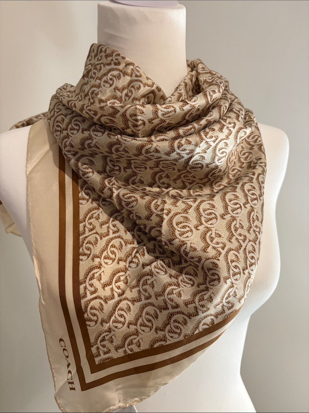 COACH Limited Edition Print Silk Scarf